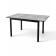Стол ВВР Брайтон керамика, раздвижной серый/черный 89-119/69