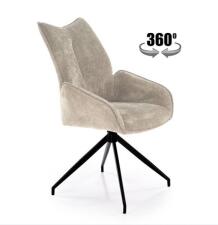 Стул HALMAR K553 бежевый/черный, поворотный