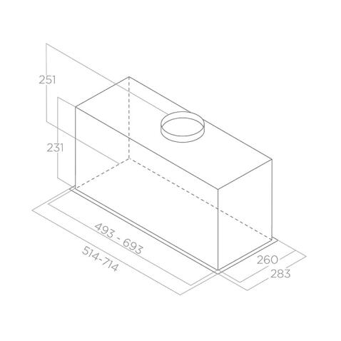Вытяжка ELICA FOLD BL MAT/A/52
