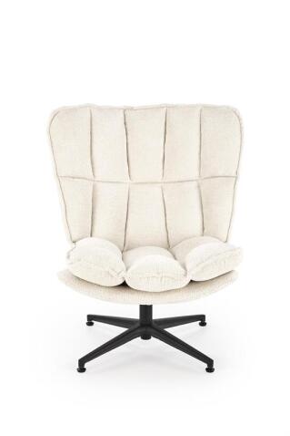 Кресло HALMAR FOFANA кремовый/черный