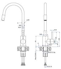 Смеситель для кухни GRANFEST 5433