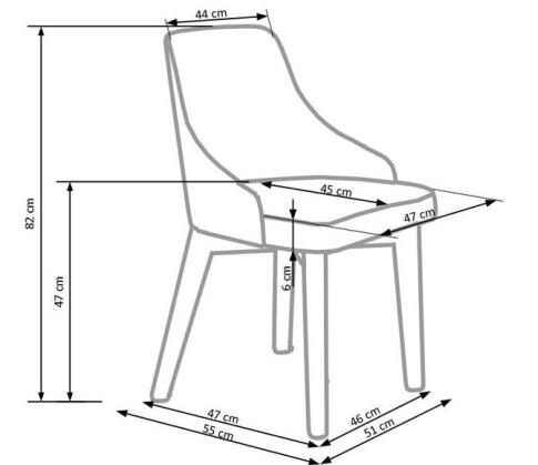 Стул HALMAR TOLEDO белый/inari 91