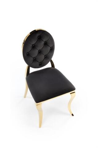 Стул HALMAR K556 черный/золотой