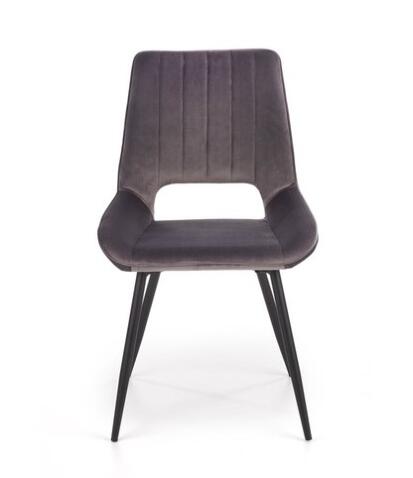 Стул HALMAR K404 серый/черный