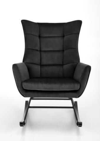 Кресло-качалка HALMAR BAZALTO черный