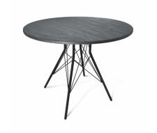 Стол Sheffilton SHT-TU2-1/ТТ 90 МДФ артикул SHT-T210 черный муар/каменный уголь