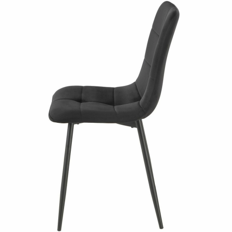 Стул SIGNAL IVO Velvet Bluvel 19 черный/черный