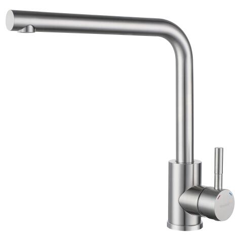 Смеситель для кухни GRANFEST QUARZ Z-5411 нержавейка