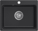 Кухонная мойка GRANFEST SMART SM-520 черный + сифон