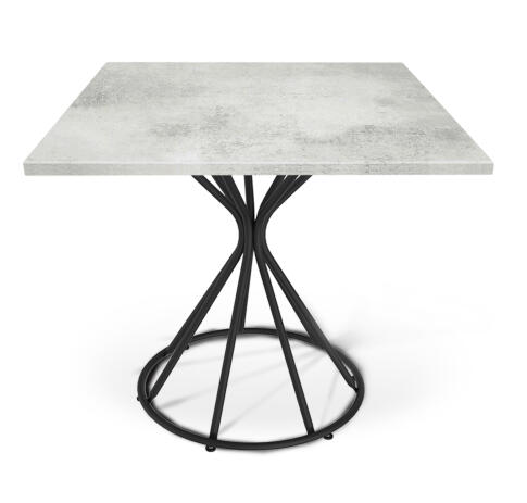 Стол Sheffilton SHT-TU4-1/80/80 МДФ черный/бетон светлый