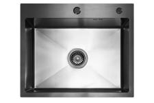 Кухонная мойка из нержавейки BLANTEK FS-5848B Nano black ECO (+501F40-B) Кухонная мойка из нержавейки BLANTEK FS-5848B Nano black ECO (+501F40-B)