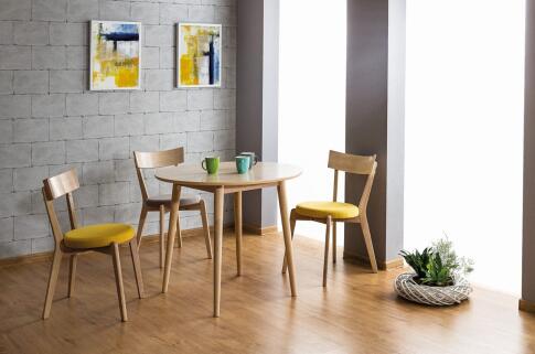 Стол обеденный SIGNAL NELSON дуб медовый 90/75