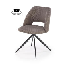 Стул HALMAR K546 серый/черный, поворотный