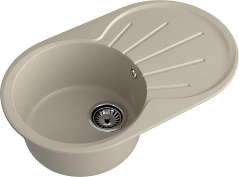 Кухонная мойка GRANFEST RONDO R-750L топаз