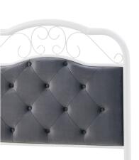 Кровать HALMAR FABRIZIA серый/белый, 90/200