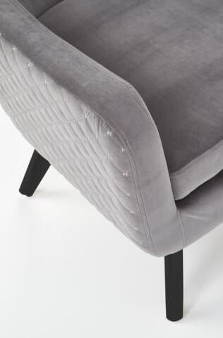 Кресло HALMAR MARVEL серый/черный