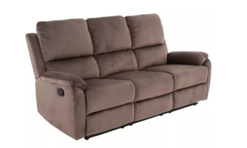 Диван SIGNAL SPENCER 3 Velvet Bluvel 38 раскладной, капучино