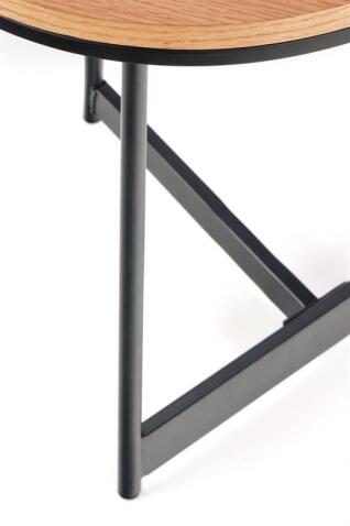 Стол журнальный HALMAR KARIDA-S дуб натуральный/черный, 45/40