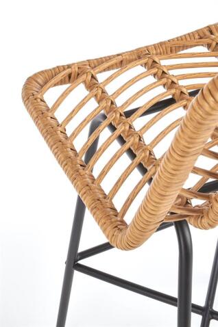 Стул барный HALMAR H97 натуральный/черный