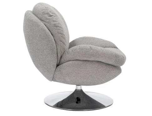 Кресло SIGNAL BRIGITTE Brego 07 серый/хром