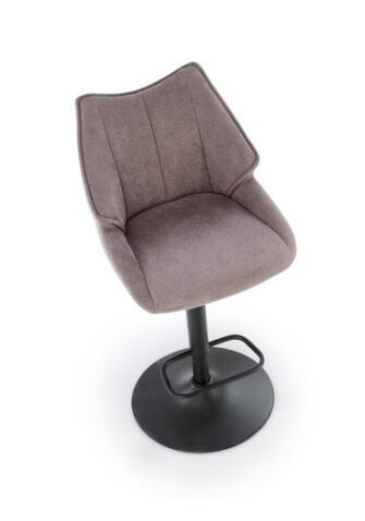 Стул барный HALMAR H122 серый/черный