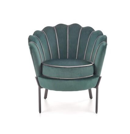 Кресло HALMAR ANGELO темно-зеленый/черный