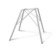 Стул Sheffilton SHT-ST43-2/S37 стальной серый/серое облако/хром лак