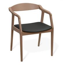 Стул Sheffilton SHT-S202 черный/коричневый