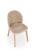 Стул HALMAR BASSO бежевый/дуб натуральный