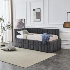 Кровать HALMAR DERBY серый, 90/200