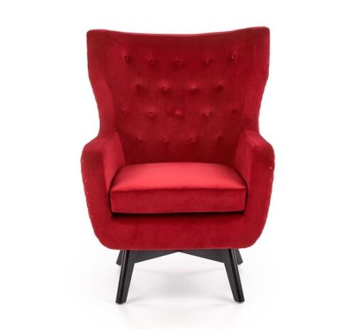 Кресло HALMAR MARVEL бордовый/черный