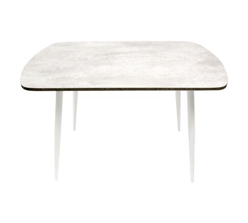 Стол ВВР ЛДСП Камень светлый/белый конус 110/70