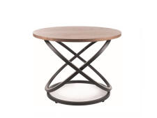 Стол журнальный SIGNAL EOS D орех/черный