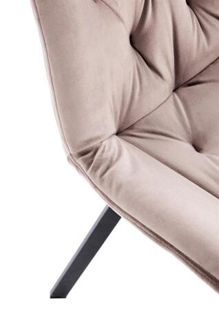 Стул HALMAR K519 бежевый/черный, поворотный