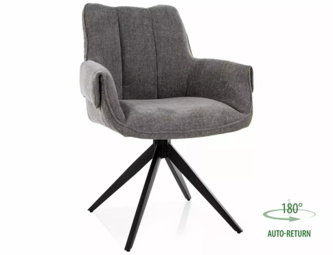 Стул SIGNAL GIO t.252 серый/черный, поворотный