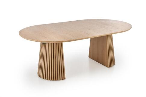 Стол обеденный HALMAR FARGO натуральный/натуральный 120-210/120