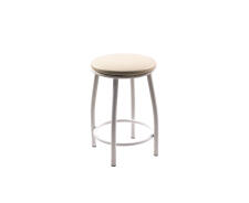 Табурет ВВР Премиум Ваниль/белый, экокожа