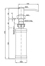 Дозатор GRANFEST Круглый 002 черный