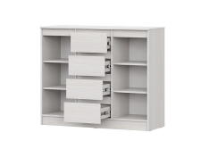 Комод SV-МЕБЕЛЬ (МС Бриз-1 К) Ясень Анкор светлый, 4 ящ. 2 ств.