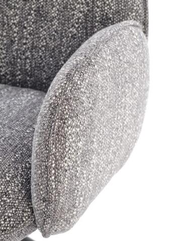 Стул HALMAR K571 серый/черный, поворотный