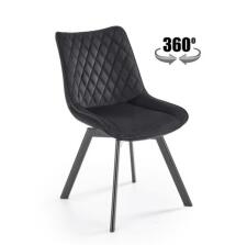 Стул HALMAR K520 черный/черный, поворотный