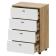 Комод SV-МЕБЕЛЬ (МС Милан К) Дуб Золотой/Белый Матовый, 4 ящ.