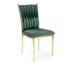 Стул HALMAR K436 темно-зеленый/золотой
