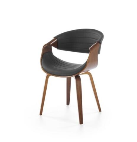 Стул HALMAR K544 черный/орех