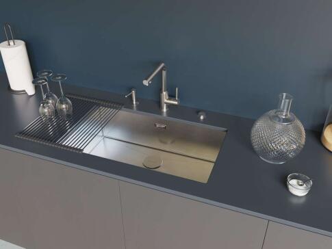 Смеситель для кухни Omoikiri Nakagawa 2 Plus BN нержавеющая сталь