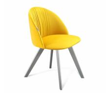 Стул Sheffilton SHT-ST35-1/S39 артикул СТ-494 имперский желтый/серый