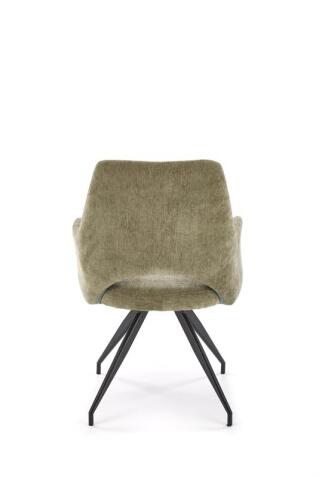 Стул HALMAR K542 оливковый/черный, поворотный