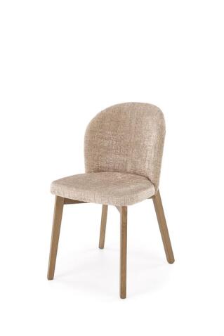 Стул HALMAR BASSO бежевый/орех светлый
