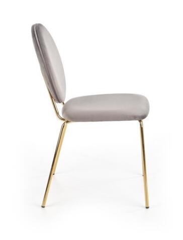 Стул HALMAR K363 серый/золотой