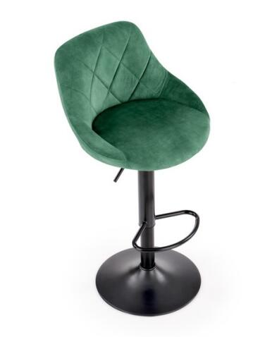 Стул барный HALMAR H101 темно-зеленый/черный